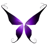 Ancient Fairy Wings (purple & black)