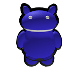android bot blue keychain