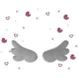 Angel Wings and Pink Ducks Hearts Aura
