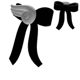 angel wings w/ black bows