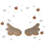 Angel Wings with Orange Hearts Aura