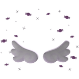 Angel Wings with Purple Candy Aura