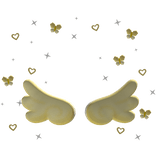 Angel Wings with Yellow Butterfly Aura