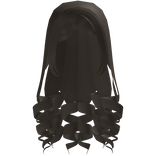 ♡  angelic cute long curls in dark ash brown