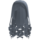 ♡  angelic cute long curls in sea blue