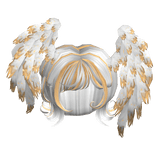 Angelic feathered Wolf Cut [Heavenly-gold]