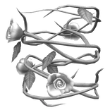 Angelic White Silver Roses - Right Arm [1.0]
