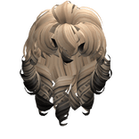 Angel's Curly Mullet in Blonde with Black