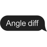 Angle diff text