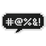 Angry Curse Speech Bubble ( Pixel )