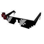 Angry Deal With It Sunglasses w/ Airpods