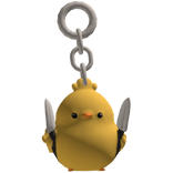 Angry Psycho Duck Keychain