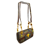 Animal print bag with golden