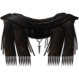 Animal Printed Grunge Distressed Scarf With Dagger