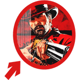 (Animated) Arthur Morgan Pointing Arrow Meme RDR2