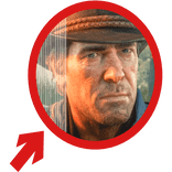 (Animated) Arthur Morgan RDR2 Pointing Arrow Meme