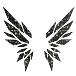 ANIMATED Black White Hacker Wings 