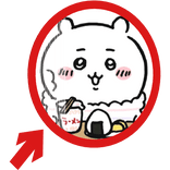 (Animated) Chiikawa Pointing Arrow Circle Meme