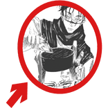 (Animated) Choso Haircut Pointing Arrow Meme