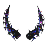 [ANIMATED] Colorful Glitch Spiked Horns