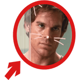 (Animated) Dexter Pointing Arrow Circle Meme