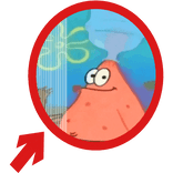 (Animated) Dumb Patrick Pointing Arrow Meme