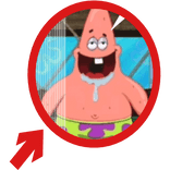(Animated) Dumb Patrick Pointing Arrow Meme