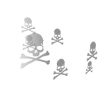 [Animated] Floating Skulls Horror (Aura)