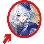 (Animated) Furina Pointing Genshin Circle Meme