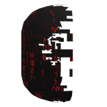 [ANIMATED] GLITCHED HALF HEAD RED BINARY CORRUPTED