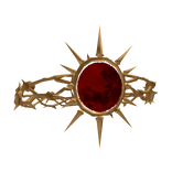[Animated] Gothic Moon Thorn Crown (Red/Gold)