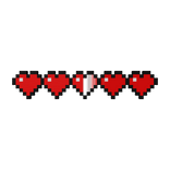 Animated HP Pixel Heart Bar