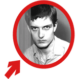 (Animated) Ian Curtis - Joy Division Arrow