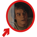 (Animated) Jonathan Byers Pointing Arrow Meme