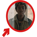 (Animated) Lucas Pointing Arrow Circle Meme