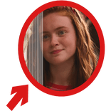 (Animated) Max Mayfield Pointing Arrow Circle Meme