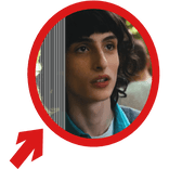 (Animated) Mike Stranger Things Pointing Arrow