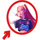 (Animated) Mira Pointing Arrow Circle Meme