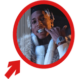 (Animated) NLE Choppa Pointing Arrow Meme Circle