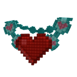 Animated Pixel HP Chain Necklace