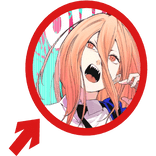 (Animated) Power Chainsaw Man Pointing Circle Meme