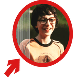 (Animated) Richie Tozier Pennywise Pointing Arrow