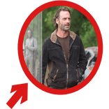 (Animated) Rick Grimes Pointing Arrow Circle Meme