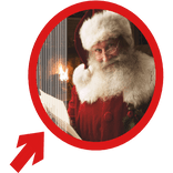 (Animated) Santa Claus Pointing Arrow Meme