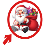 (Animated) Santa Claus Pointing Arrow Meme