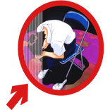 (Animated) Shinji ikari Pointing Arrow Circle Meme