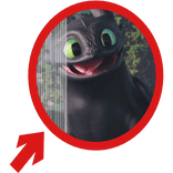 (Animated) Toothless Pointing Red Circle Meme