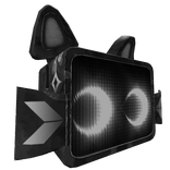 (ANIMATED) TV Cat with Opened Eyes Dreamcore