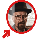 (Animated) Walter White Pointing Arrow Meme