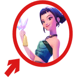 (Animated) Zoey Pointing Arrow Circle Meme